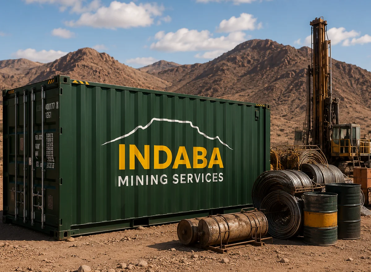 Mining site equipment and support operations in a remote landscape