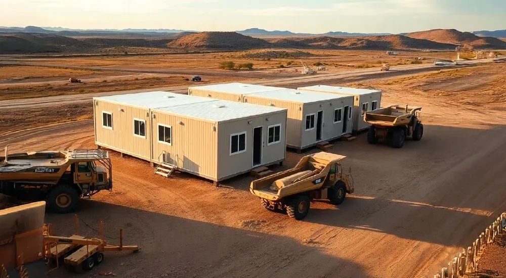 Portable mining site accommodation