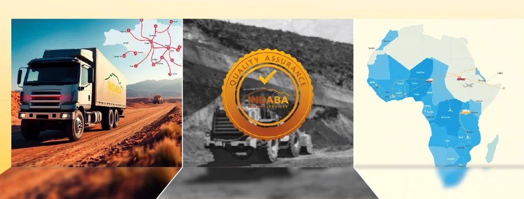 Mining supply truck and regional delivery imagery